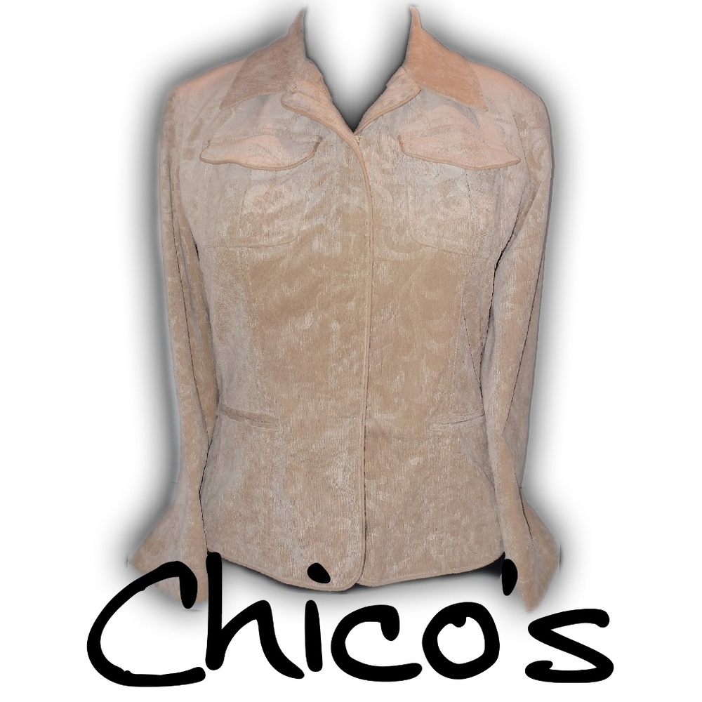 CHICO'S Damask Corduroy Jacket